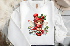 Cute Christmas Fairy Clipart Bundle - CraftNest - Digital Crafting and Art