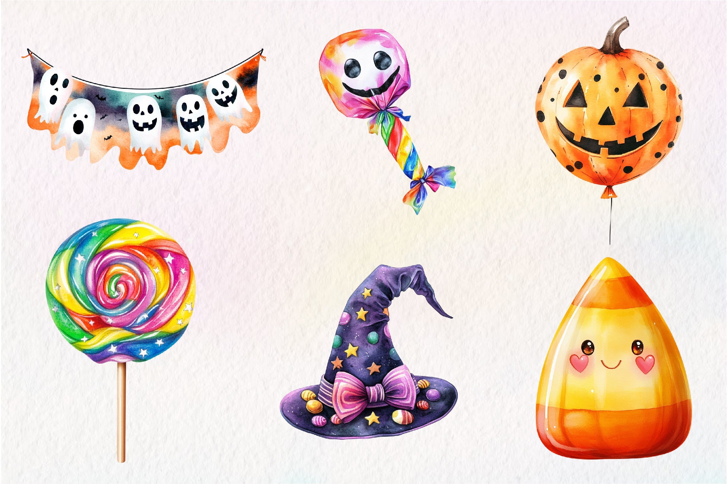 Cute Halloween Day Clipart Bundle