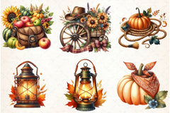 Cowboy Autumn Clipart Bundle - CraftNest - Digital Crafting and Art