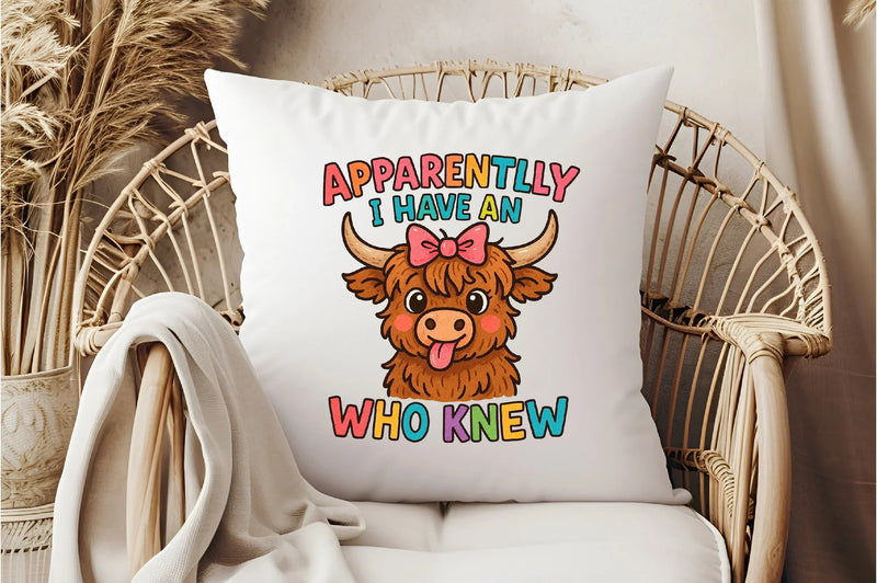 Funny Highland Cow Sarcastic Clipart Bundle - CraftNest - Digital Crafting and Art
