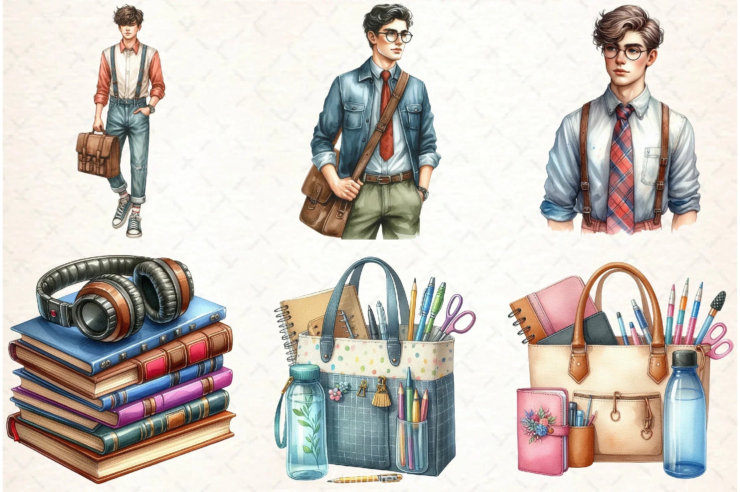 Freshman Year College Clipart Bundle - CraftNest - Digital Crafting and Art