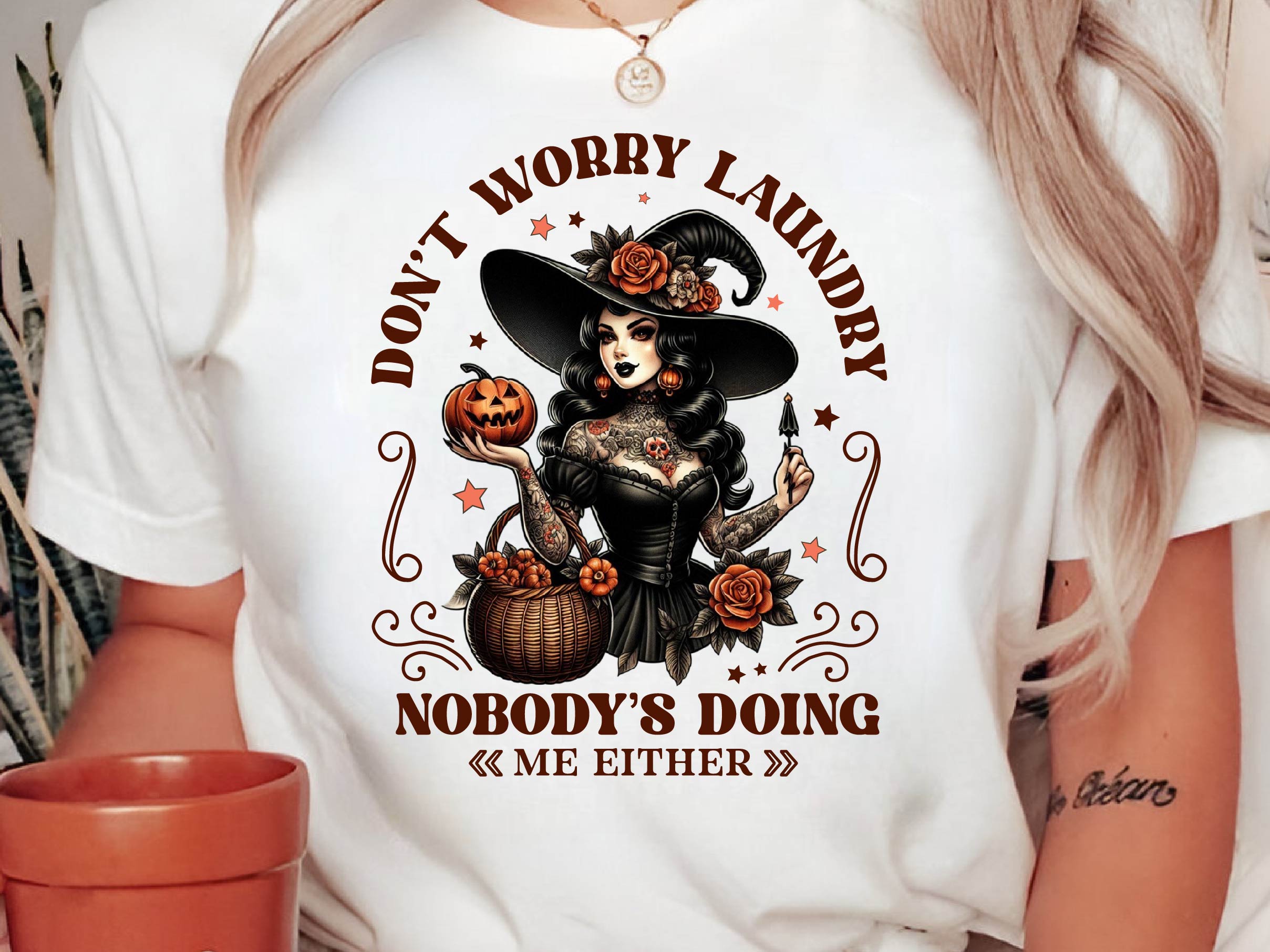Dont Worry Laundry Vintage Halloween Clipart Bundle