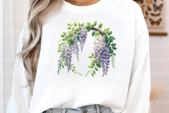 Wisteria Floral Garden Clipart Bundle - CraftNest - Digital Crafting and Art