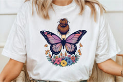 Butterfly Woman Flowers Clipart Bundle 2 - CraftNest - Digital Crafting and Art