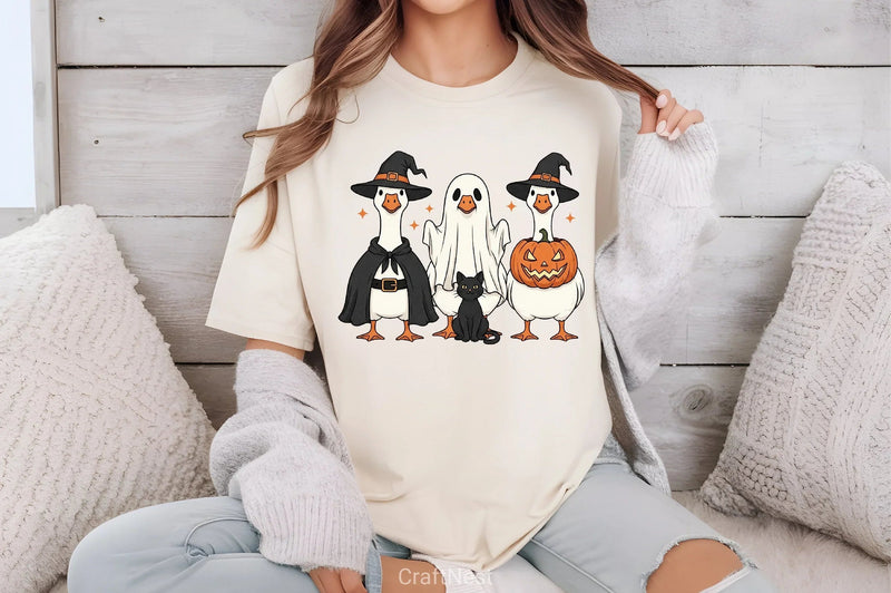 Halloween Goose & Boo Ghost Clipart Bundle - CraftNest - Digital Crafting and Art