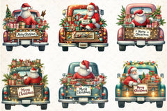 Christmas Gnome & Truck Clipart Bundle 3 - CraftNest - Digital Crafting and Art