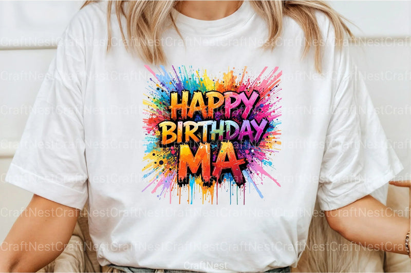 Happy Birthday Ma Clipart Bundle - CraftNest - Digital Crafting and Art