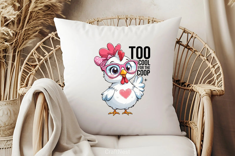 Too Cool Chicken Clipart Bundle - CraftNest - Digital Crafting and Art
