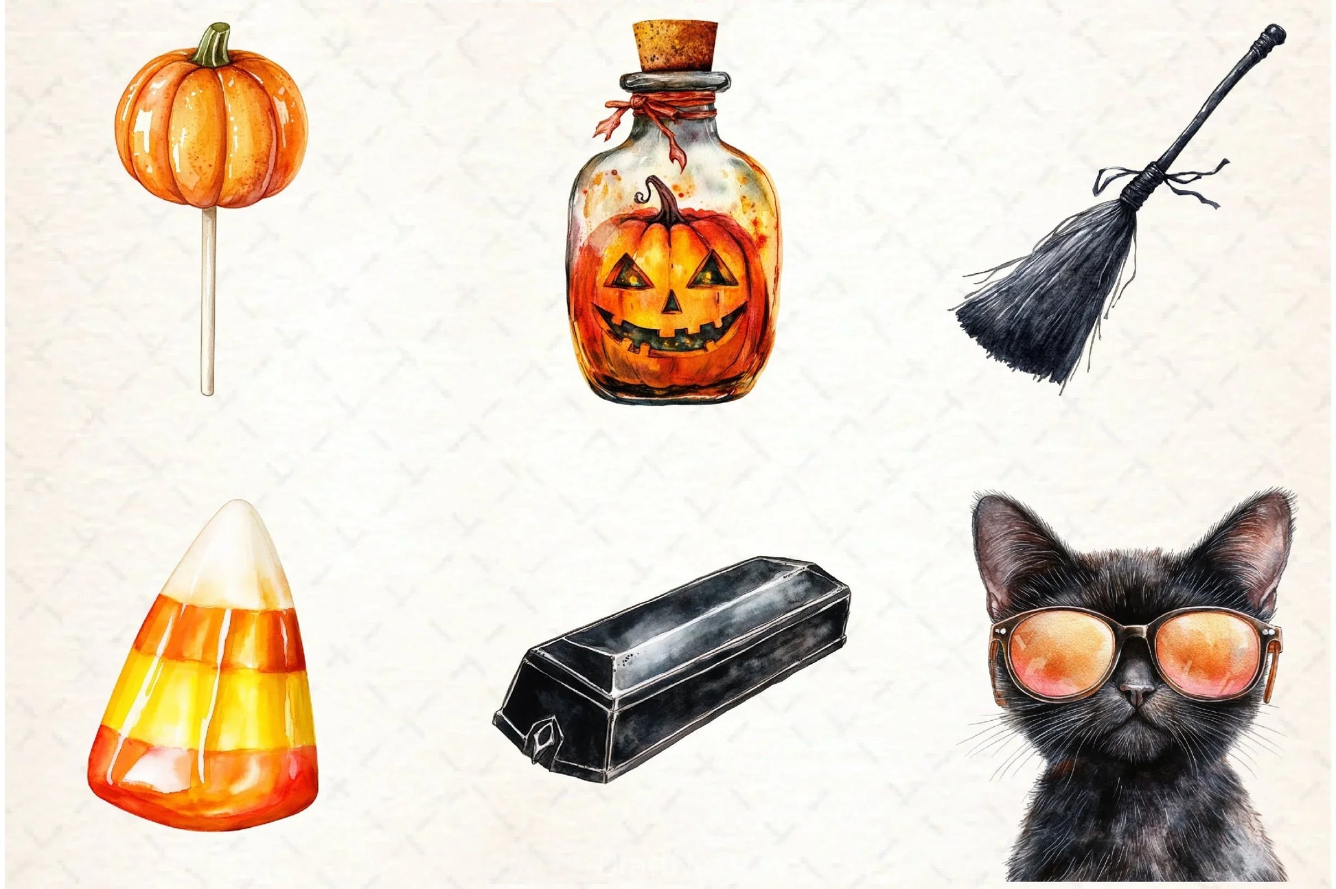 Groovy Halloween Clipart Bundle - CraftNest - Digital Crafting and Art