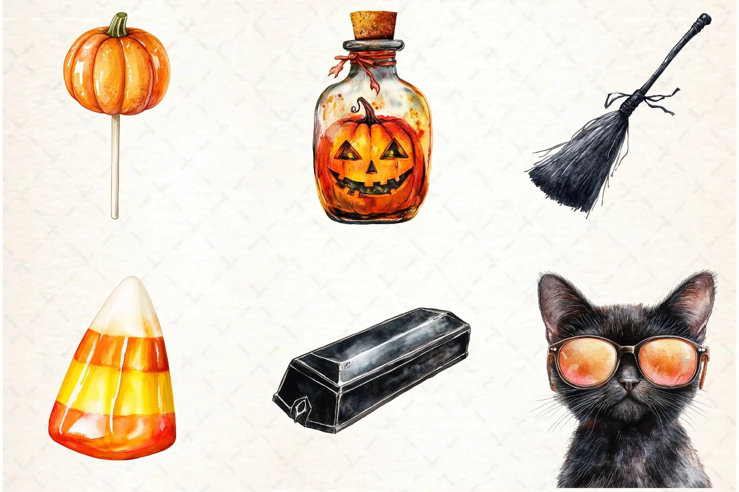 Groovy Halloween Clipart Bundle - CraftNest - Digital Crafting and Art