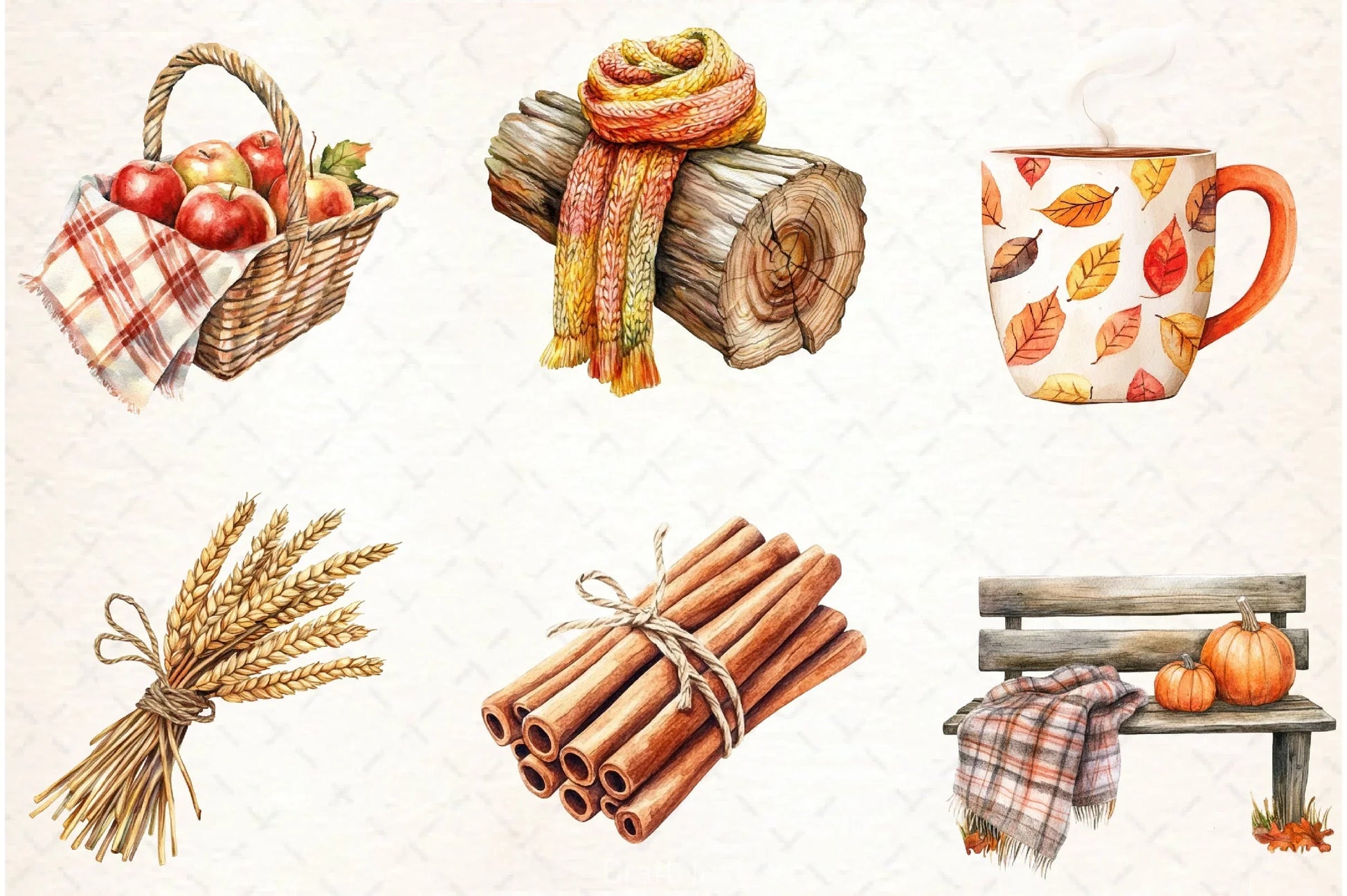 Cozy Fall Farmhouse Clipart Bundle - CraftNest - Digital Crafting and Art