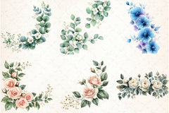 Floral Borders Clipart Bundle - CraftNest - Digital Crafting and Art