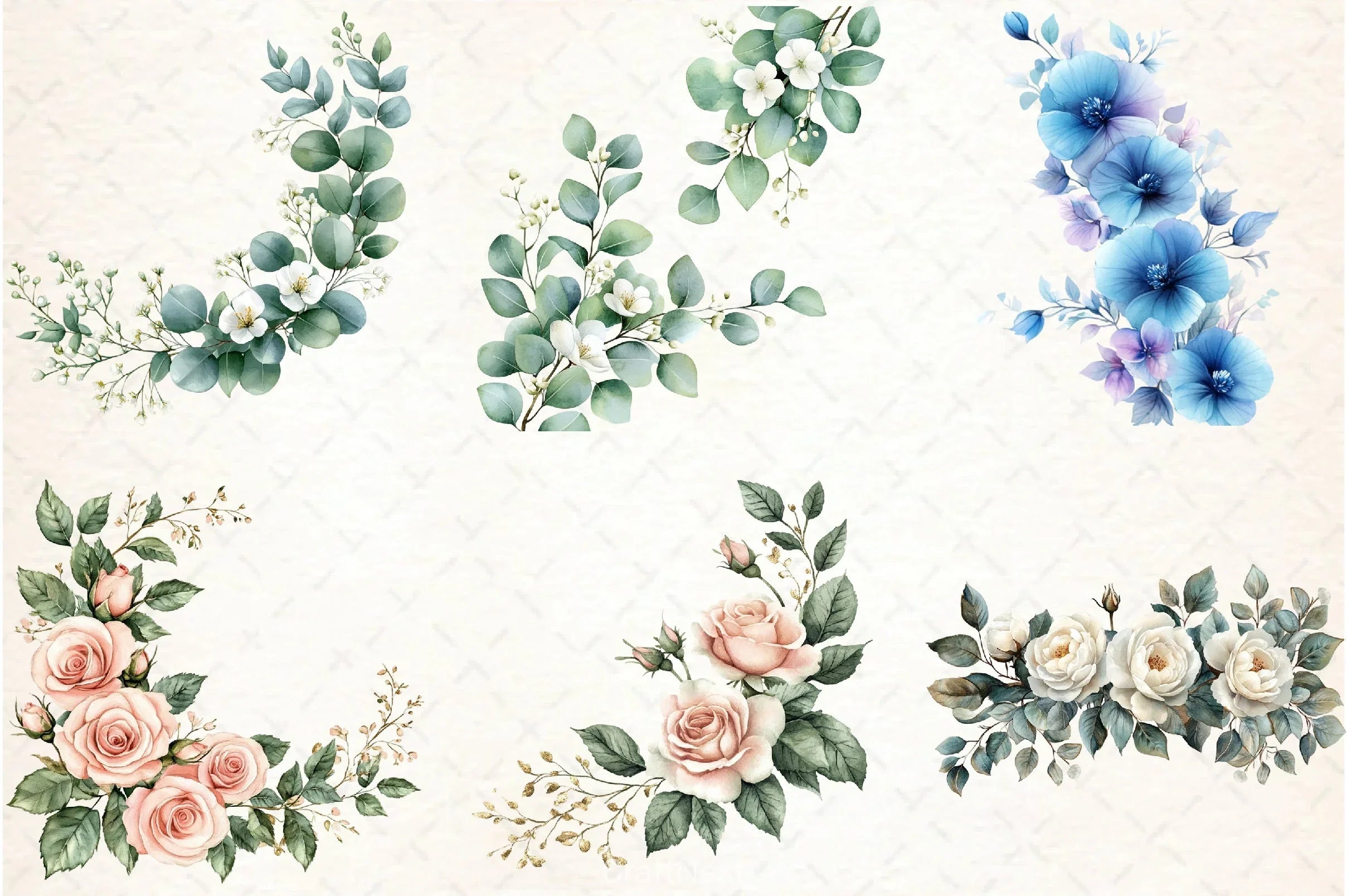 Floral Borders Clipart Bundle - CraftNest - Digital Crafting and Art