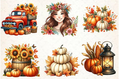 Fall Aesthetic Clipart Bundle - CraftNest - Digital Crafting and Art