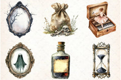 Antique Halloween Clipart Bundle 1 - CraftNest - Digital Crafting and Art