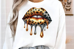 Animal Print Dripping Lips Clipart Bundle - CraftNest - Digital Crafting and Art