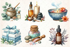 Winter Spa Clipart Bundle - CraftNest - Digital Crafting and Art