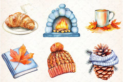 Autumn Chilly Morning Clipart Bundle - CraftNest - Digital Crafting and Art