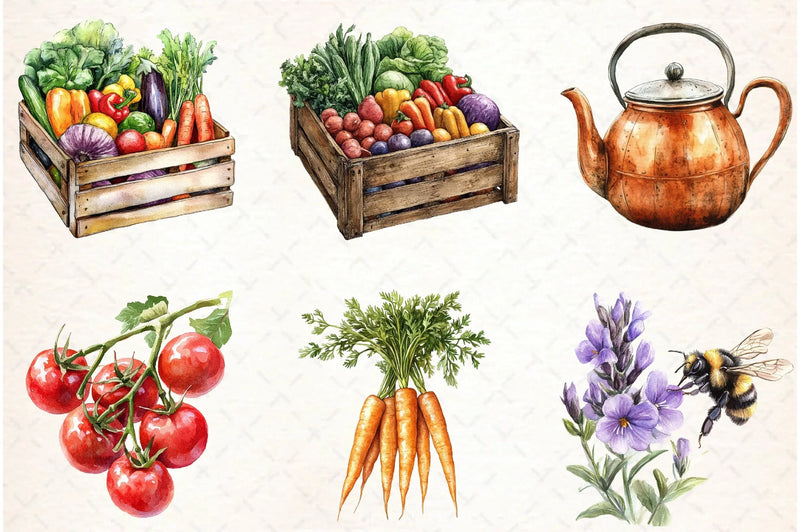 Garden Clipart Bundle - CraftNest - Digital Crafting and Art