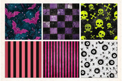 Nightmare Halloween Digital Paper - CraftNest - Digital Crafting and Art