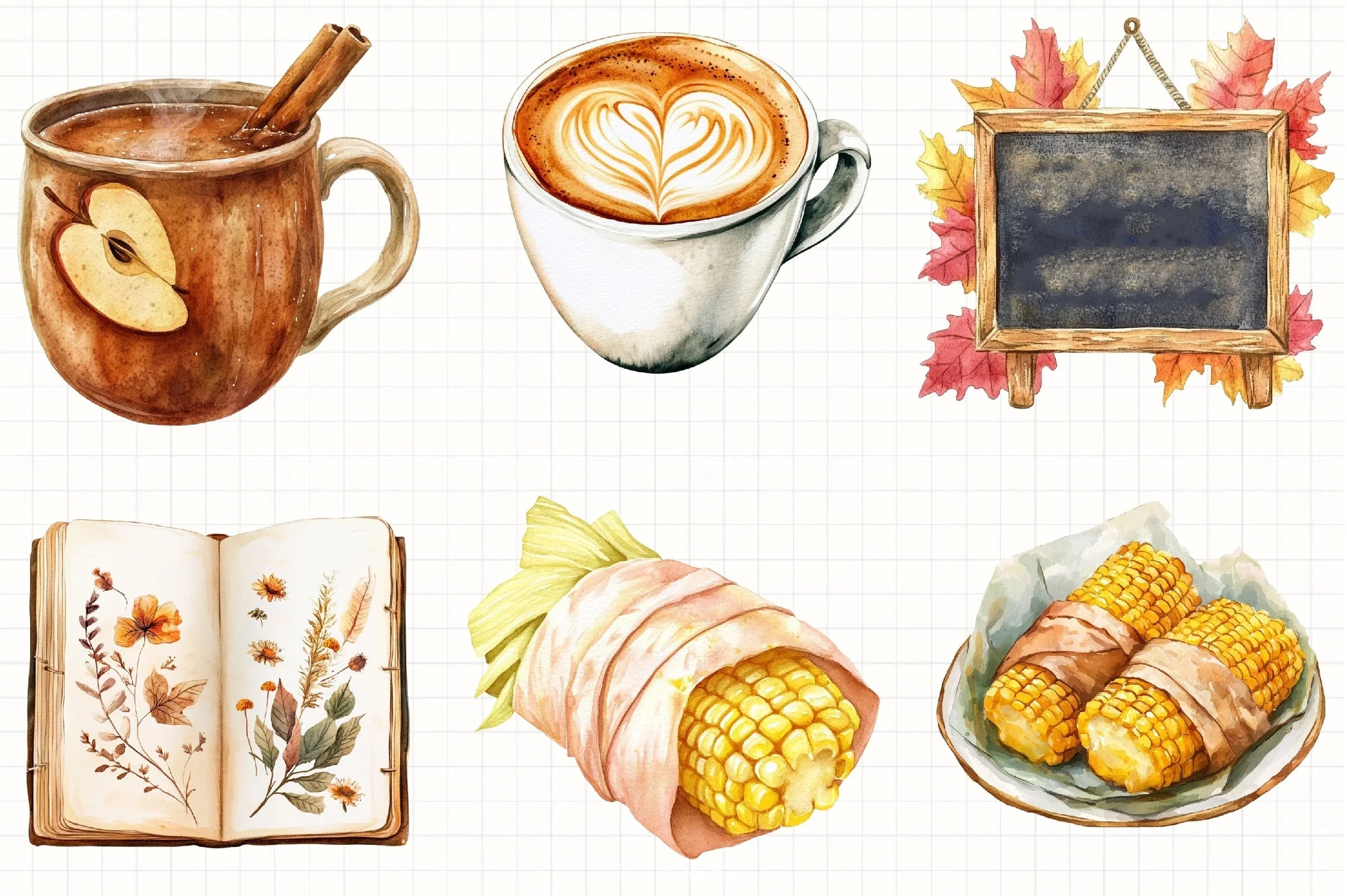 Fall Favorites Clipart Bundle 4 - CraftNest - Digital Crafting and Art