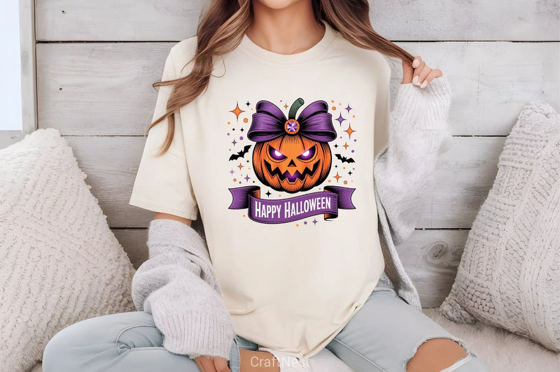 Retro Halloween Pumpkin Clipart Bundle - CraftNest - Digital Crafting and Art
