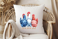 Patriotic USA Chicken Clipart Bundle - CraftNest - Digital Crafting and Art