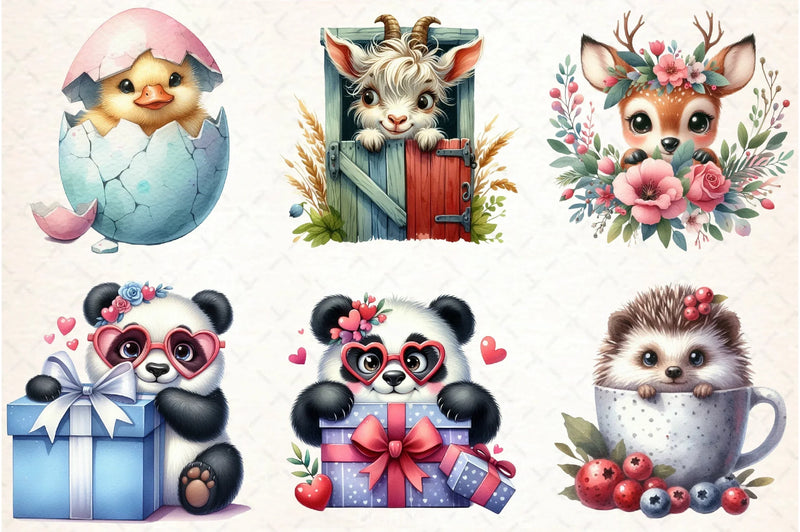 Funny Animals Clipart Bundle - CraftNest - Digital Crafting and Art