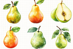 Pear Clipart Bundle - CraftNest - Digital Crafting and Art