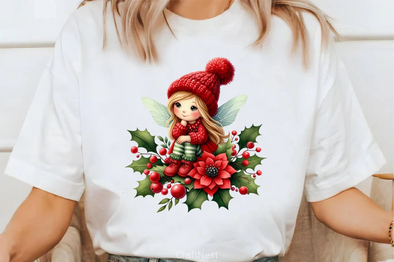 Fantasy Christmas Fairy Clipart Bundle - CraftNest - Digital Crafting and Art