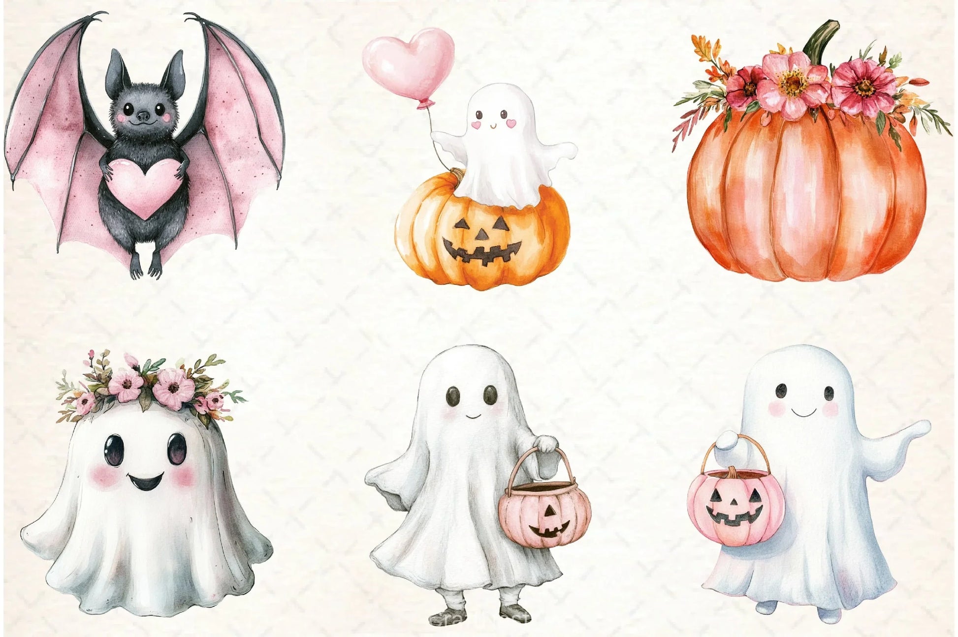 Retro Fall Halloween Clipart Bundle - CraftNest - Digital Crafting and Art