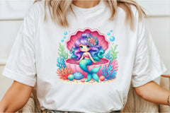 Summer Mermaid Clipart Bundle - CraftNest - Digital Crafting and Art