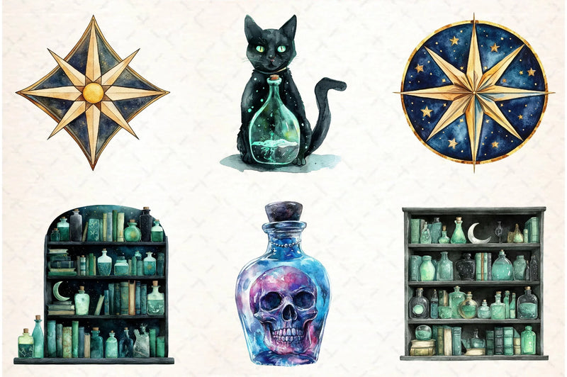 Halloween Clipart Bundle 7 - CraftNest - Digital Crafting and Art