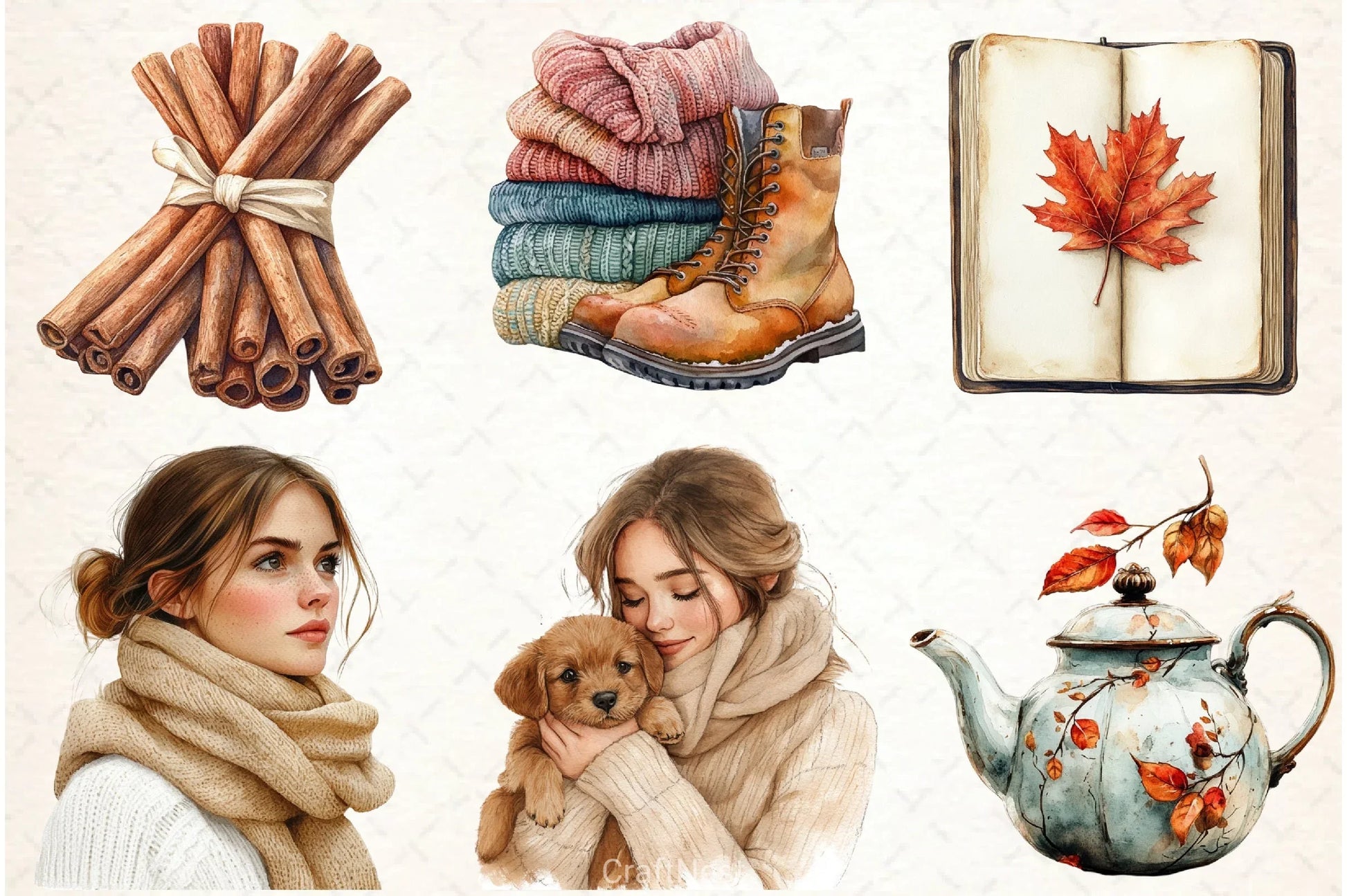 Autumn Collection Clipart Bundle - CraftNest - Digital Crafting and Art