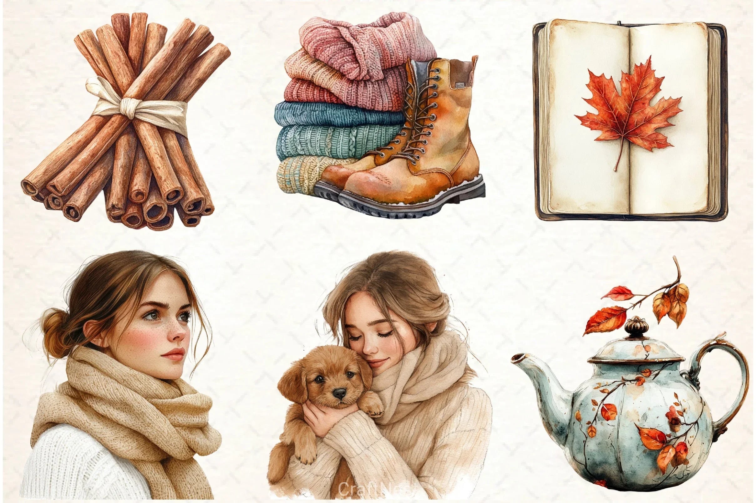 Autumn Collection Clipart Bundle - CraftNest - Digital Crafting and Art