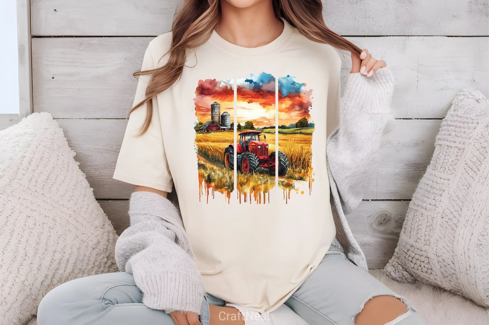 Brushstroke Summer Farm Clipart Bundle 1 - CraftNest - Digital Crafting and Art