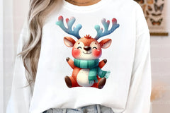 Quirky Christmas Reindeer Clipart Bundle 25 - CraftNest - Digital Crafting and Art