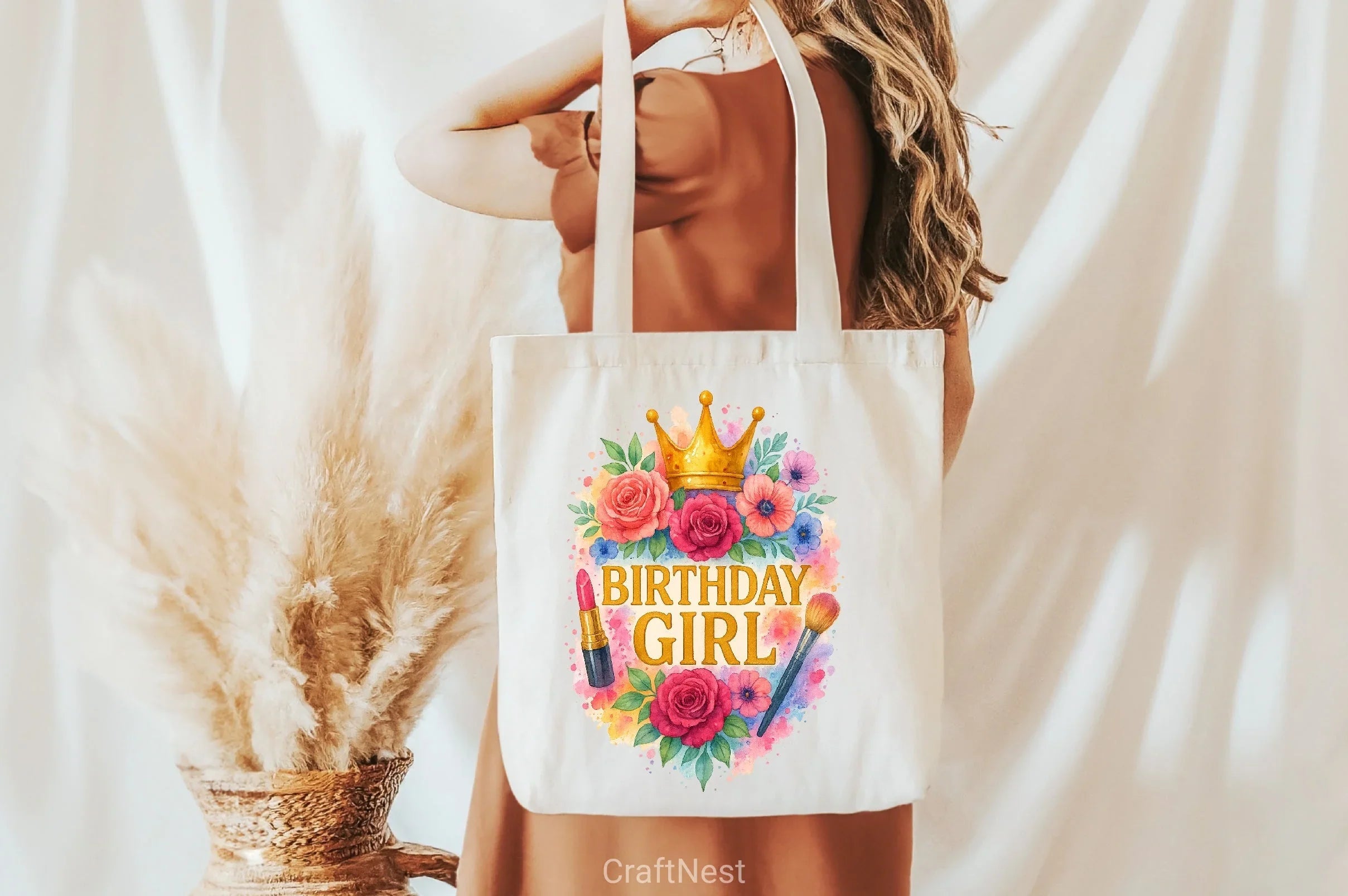 Birthday Girl Floral Clipart Bundle 3 - CraftNest - Digital Crafting and Art