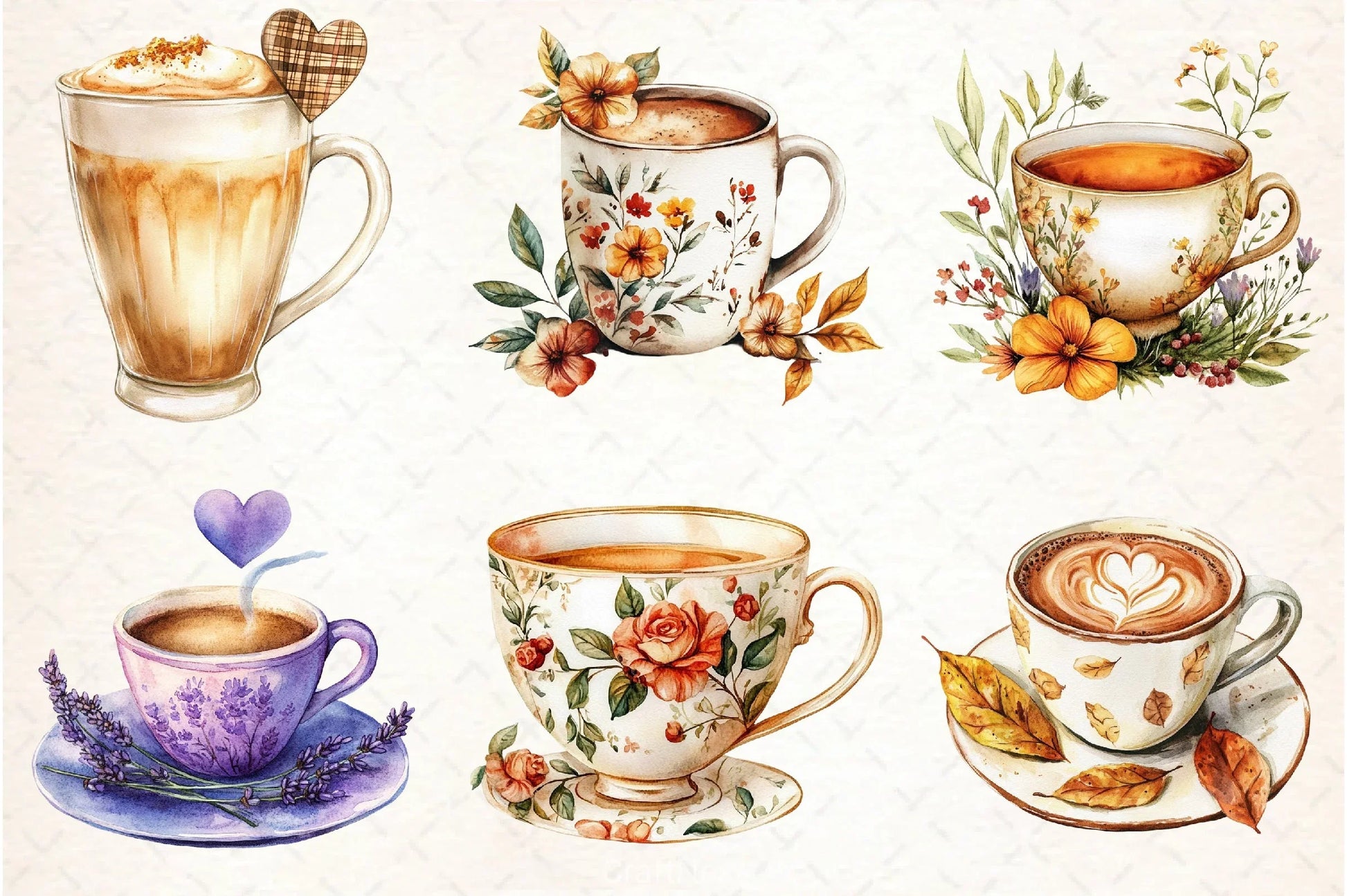 Fall Coffee Clipart Bundle 3 - CraftNest - Digital Crafting and Art