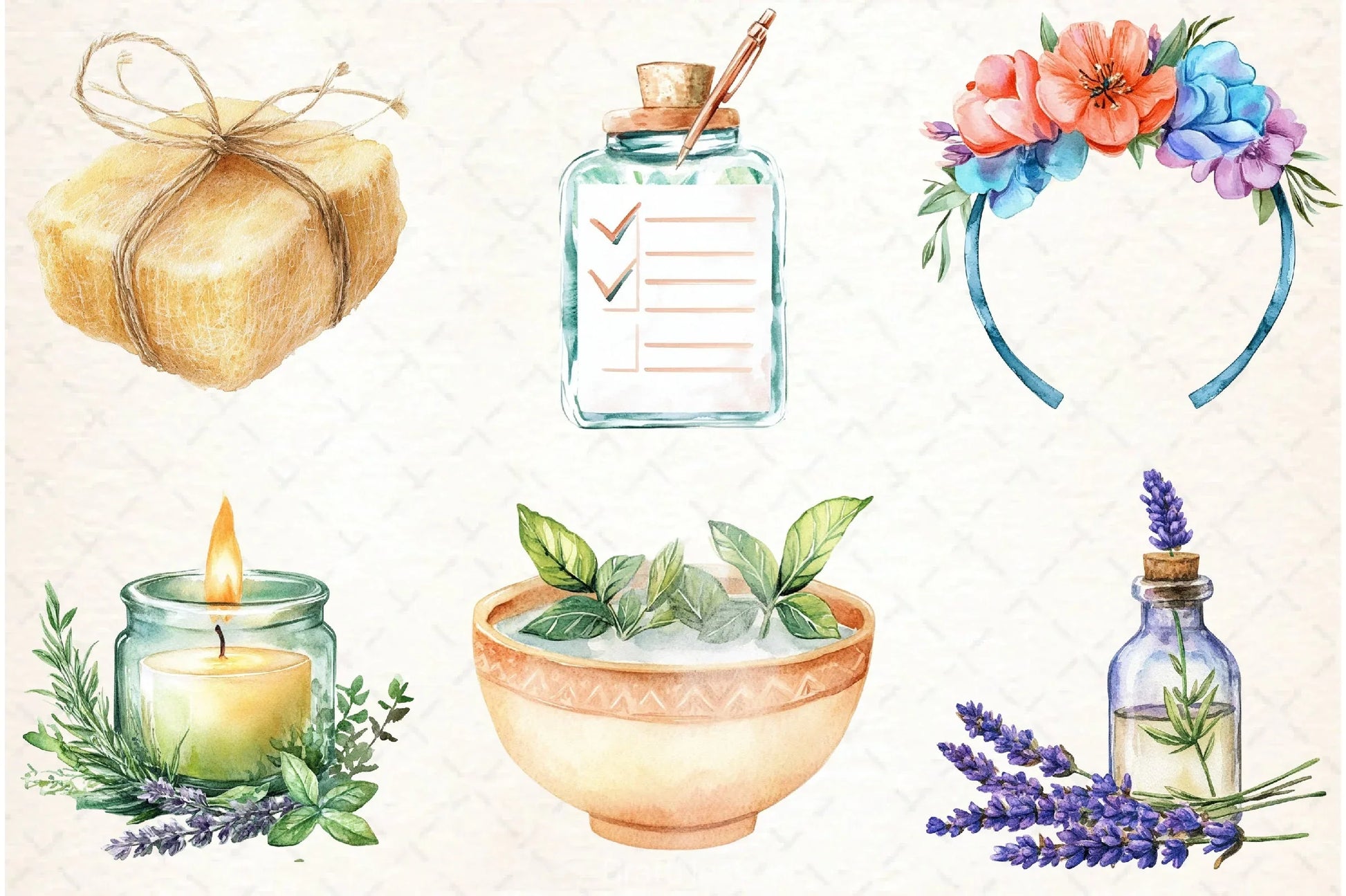 Spa Self Care Clipart Bundle - CraftNest - Digital Crafting and Art