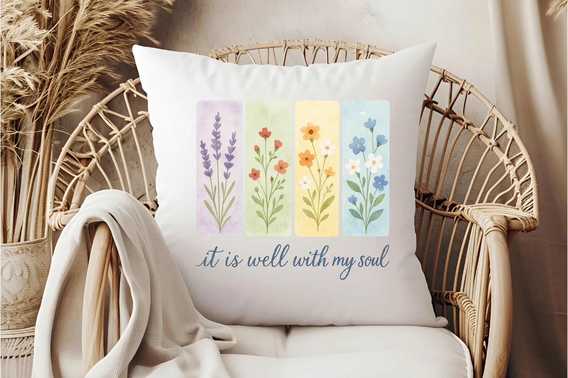 Brushstroke Floral Christian Flower Clipart Bundle - CraftNest - Digital Crafting and Art