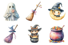 Cute Halloween Clipart Bundle 1 - CraftNest - Digital Crafting and Art