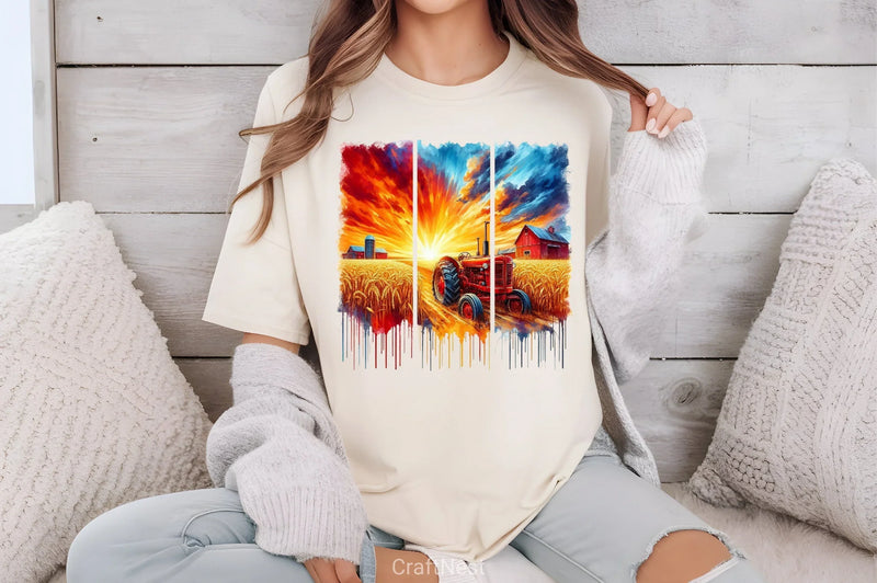 Brushstroke Summer Farm Clipart Bundle - CraftNest - Digital Crafting and Art