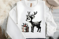 Black & White Christmas Clipart Bundle 1 - CraftNest - Digital Crafting and Art