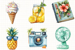 Summer Vacation Clipart Bundle 1 - CraftNest - Digital Crafting and Art