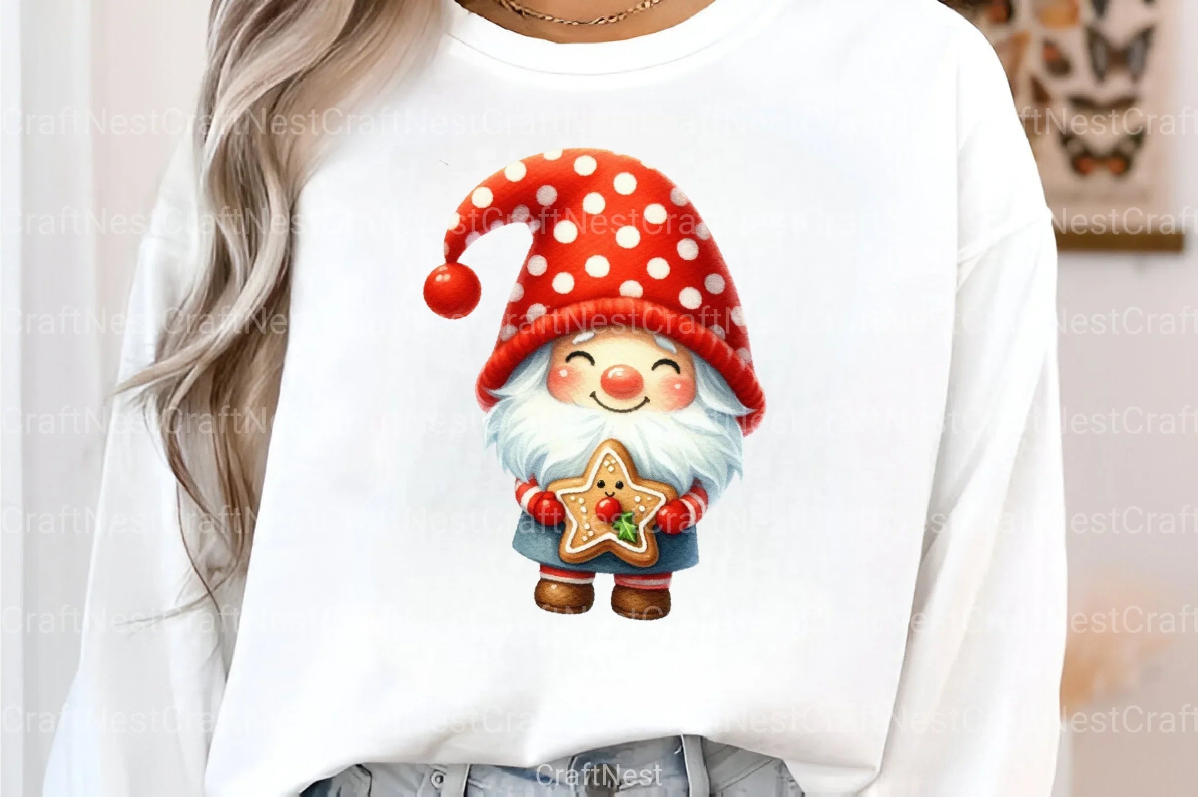 Festive Christmas Gnomes Clipart Bundle - CraftNest - Digital Crafting and Art