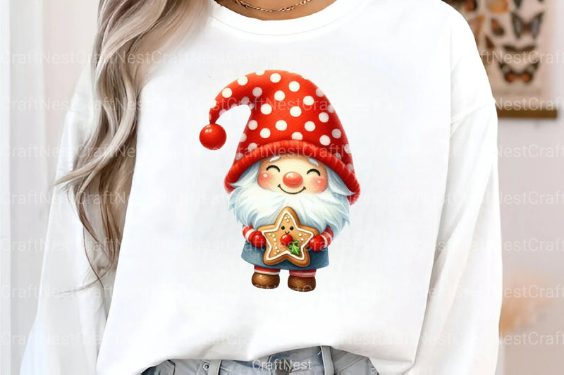 Festive Christmas Gnomes Clipart Bundle - CraftNest - Digital Crafting and Art