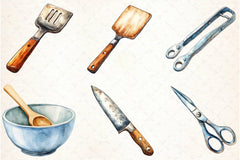 Kitchen Utensils Clipart Bundle - CraftNest - Digital Crafting and Art