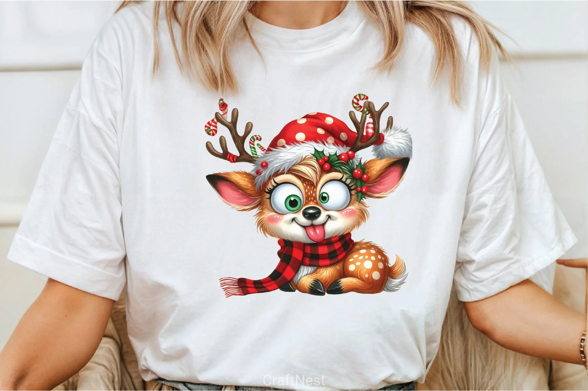 Funny Reindeer Clipart Bundle - CraftNest - Digital Crafting and Art