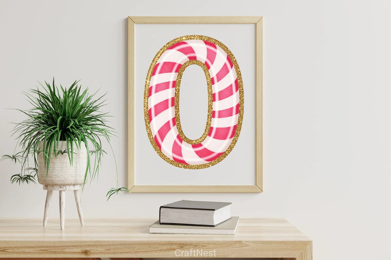 Candy Cane Alphabet Clipart Bundle - CraftNest - Digital Crafting and Art